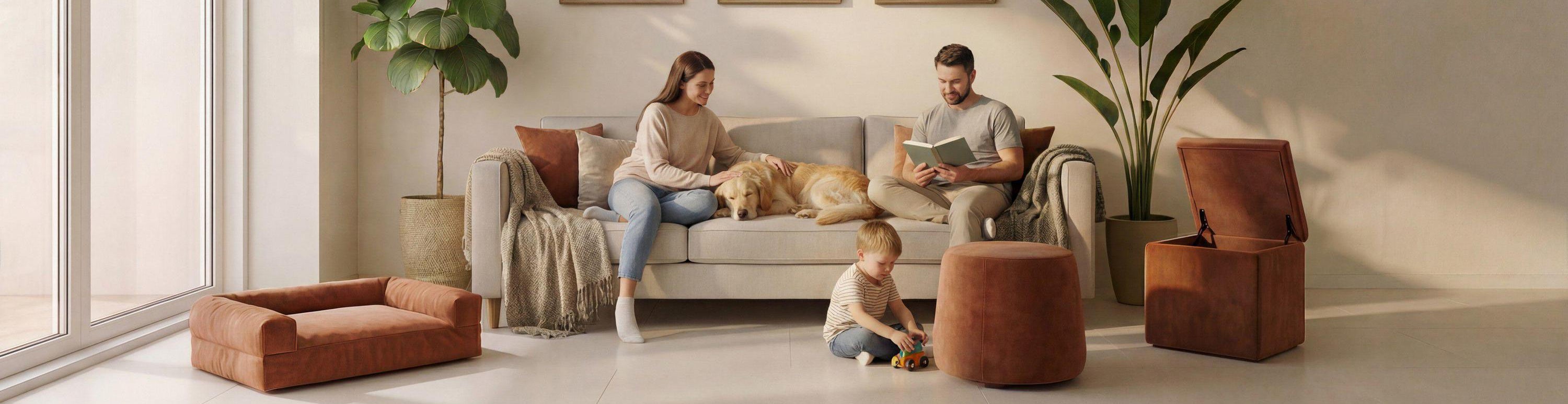 Banner Home 2 Ambiente Casa, Relax Famiglia con Cane