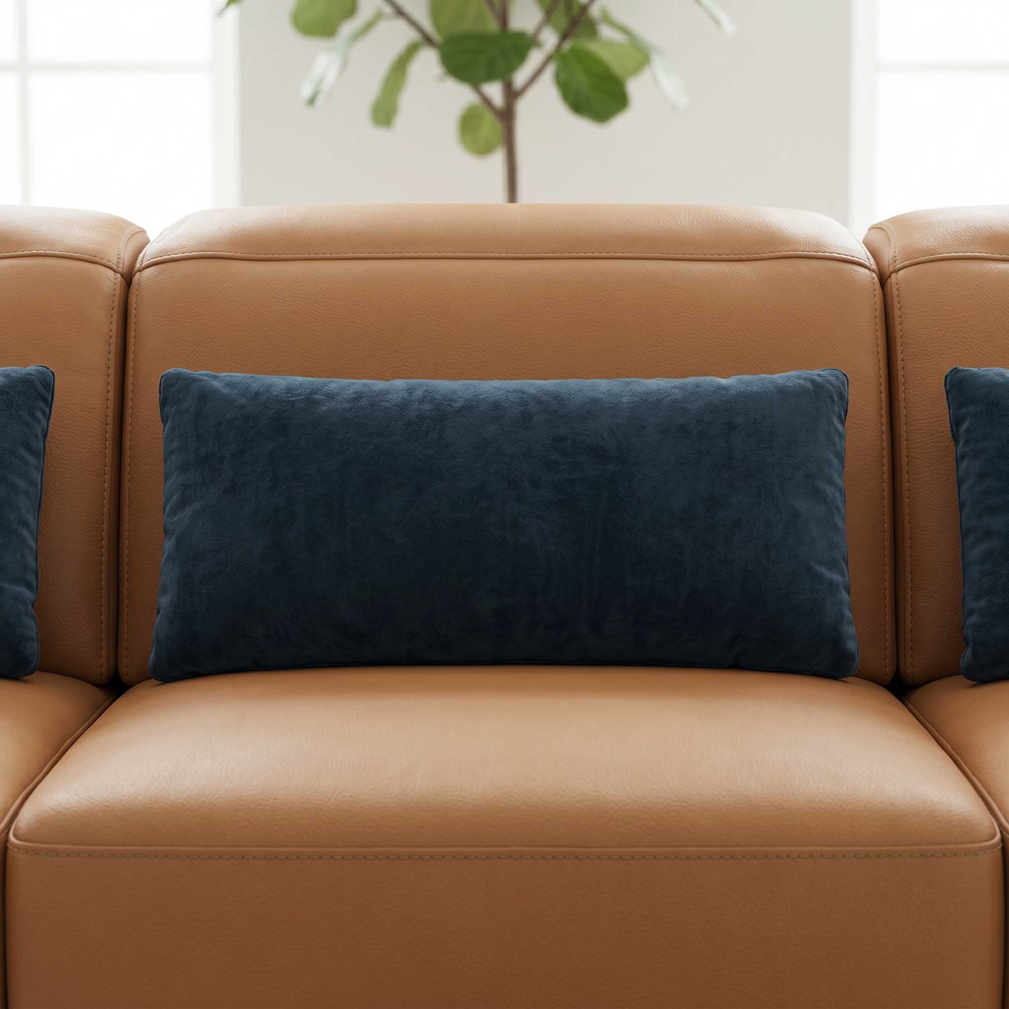 TAUCH - Cuscino Poggiareni di Arredo Decorativo per divani 60cm x 25cm, supporto lombare Morbido e Sfoderabile